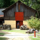 Wood Poetry's workshop is housed in a hitorical barn at this village museum Wood Poetry's workshop is housed in a hitorical barn at this village museum